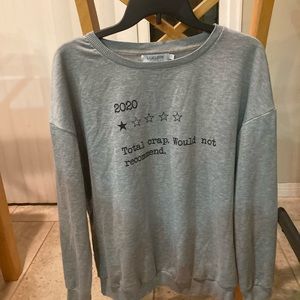 2020 total crap. Would not recommend. Grey womens sweatshirt L